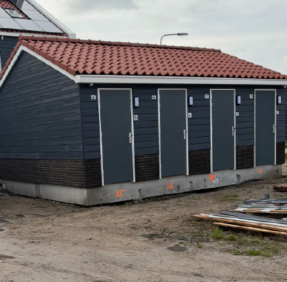 Nieuwe woning Gevelbekleding
