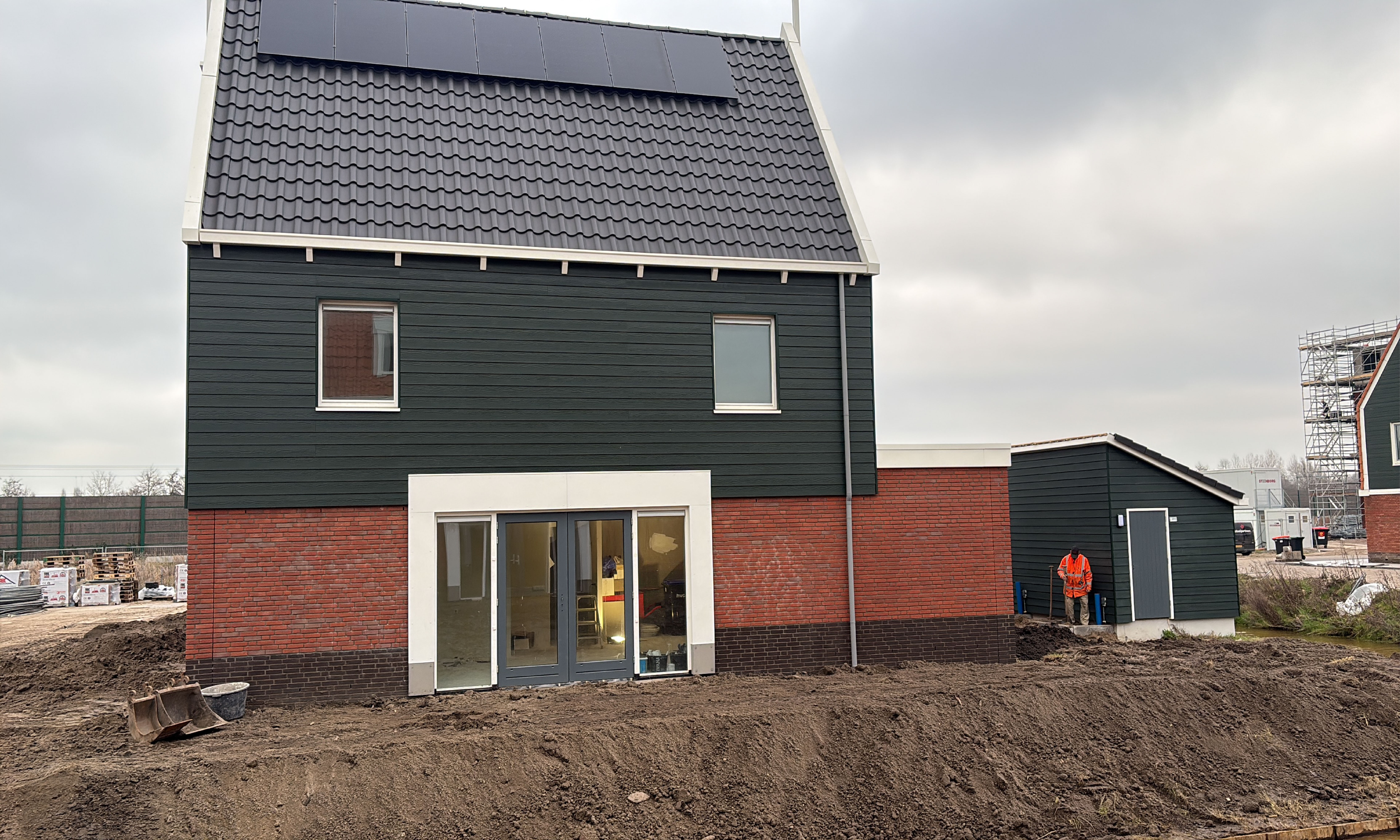 Nieuwe woning Gevelbekleding