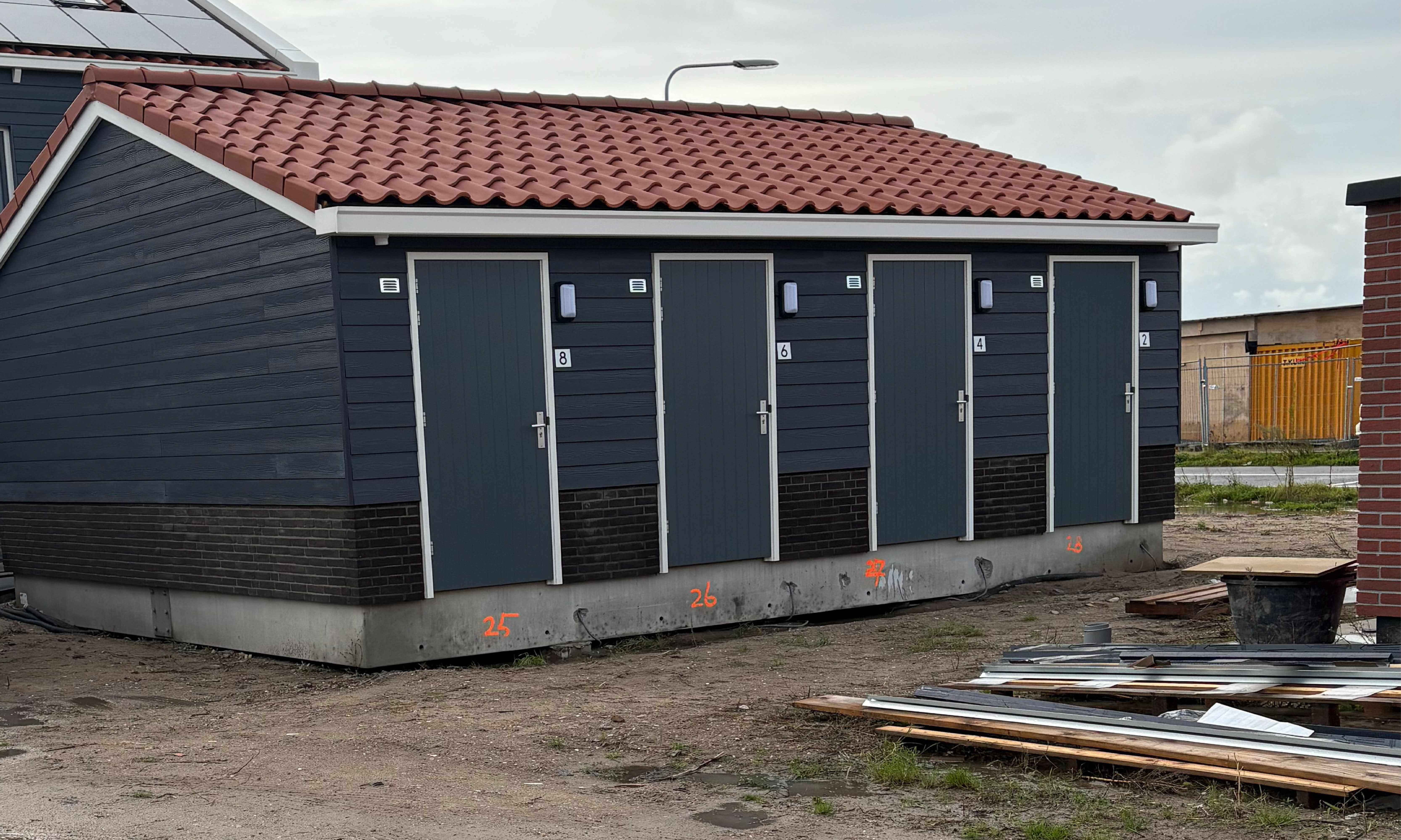 Nieuwe woning Gevelbekleding
