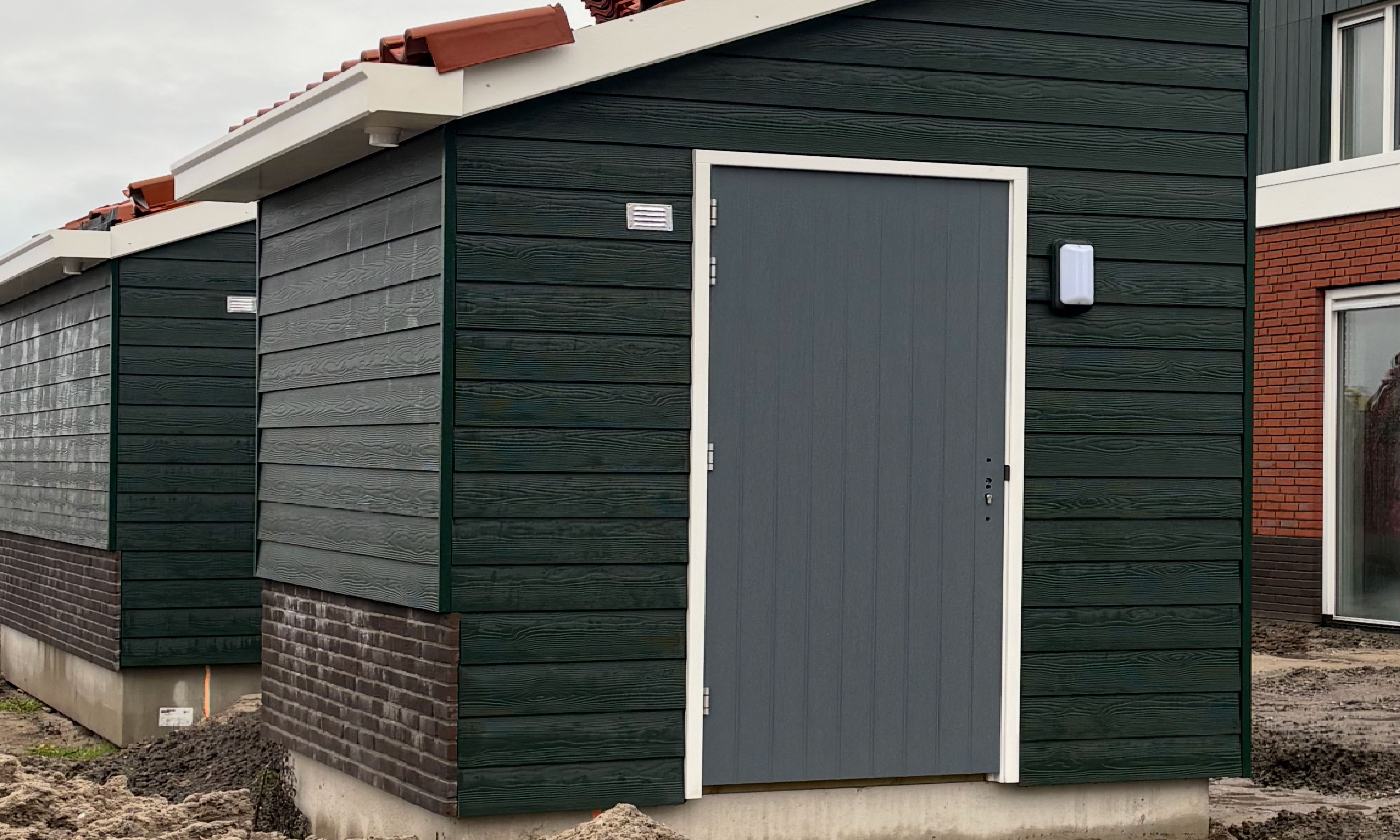 Nieuwe woning Gevelbekleding